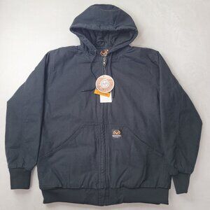 Staghorn Realtree Quilted Lined Cotton Canvas Full Zip Hooded Jacket Size M NWT